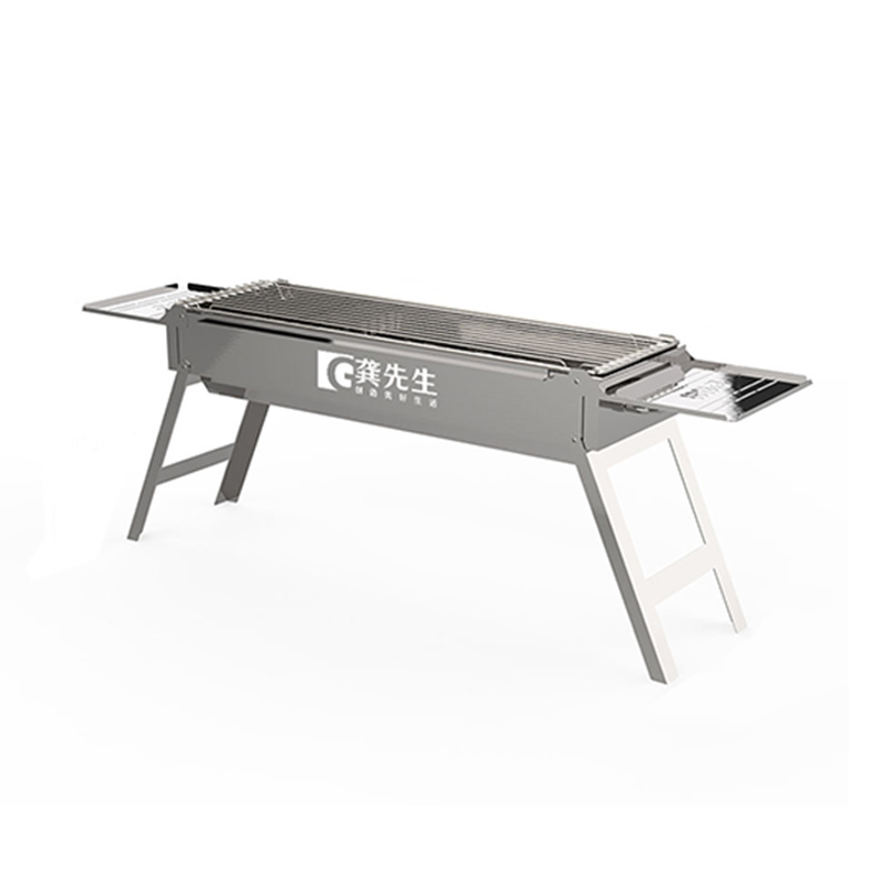 Piknik luar ruangan besar 304 panggangan barbekyu stainless steel