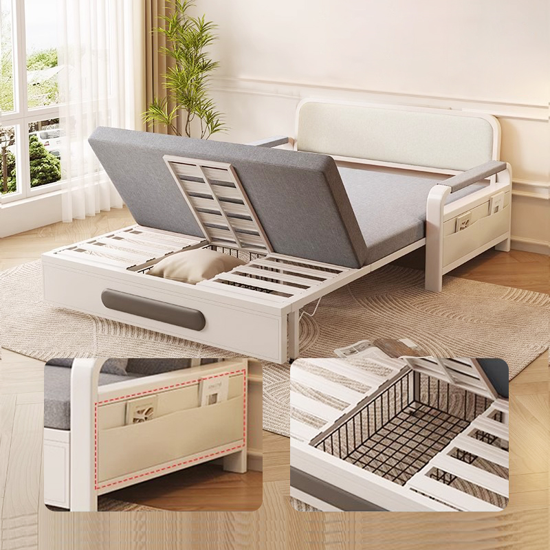 Tempat tidur sofa multi-guna lipat ganda