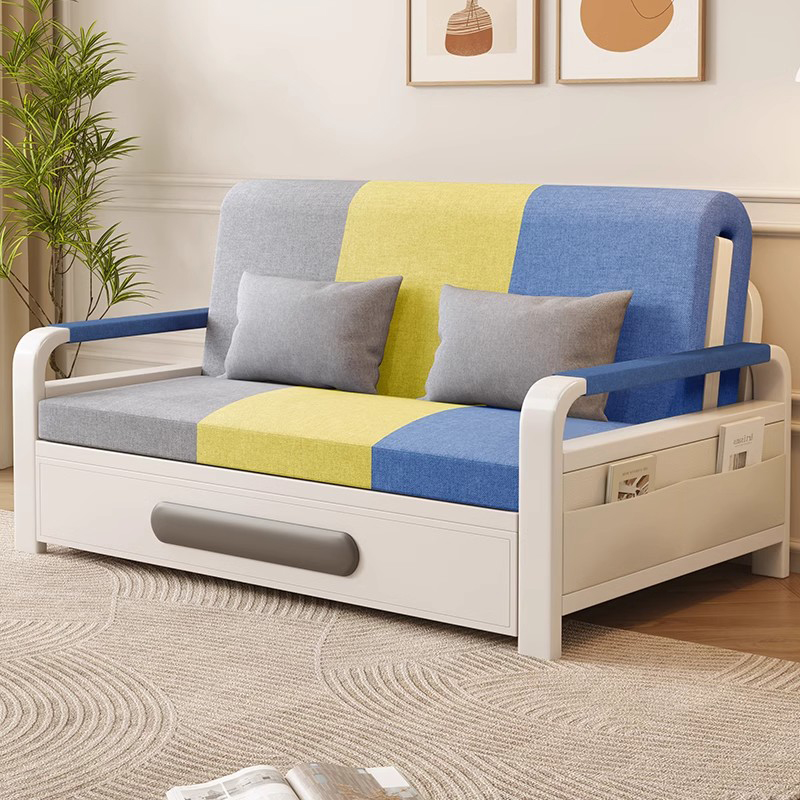 Tempat tidur sofa lipat multifungsi tiga warna