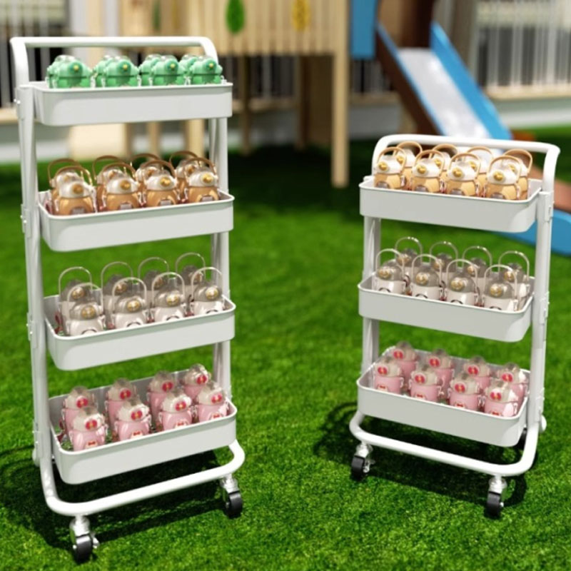 Rak Troli Seluler Pegangan Single Multi-Tier
