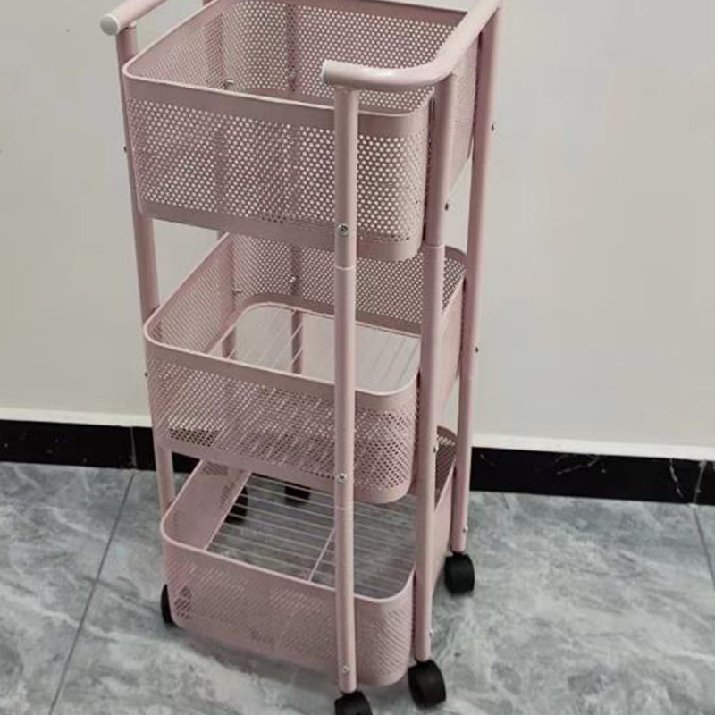 Troli multi-lapisan lantai rak